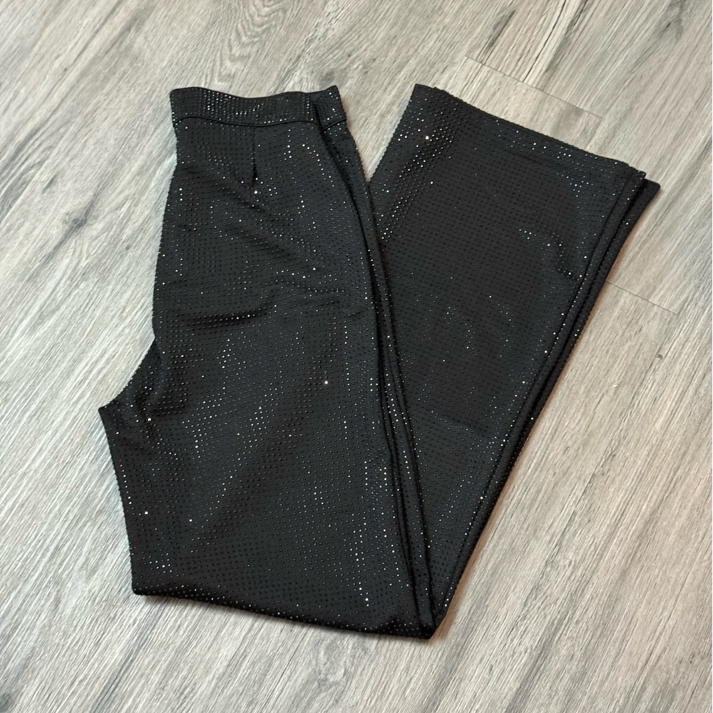 Kiwi Black Glitter Leggings for Kids